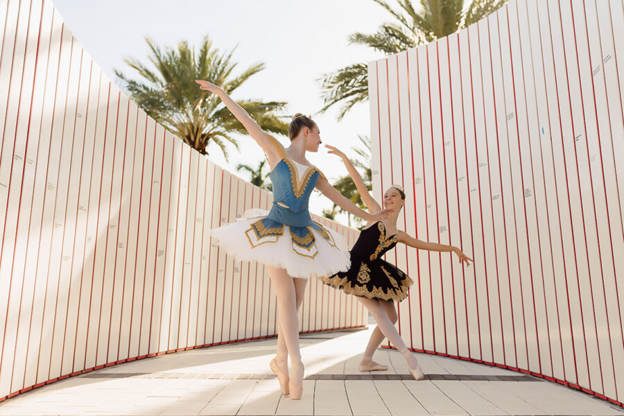 students from the dance major doing a ballet