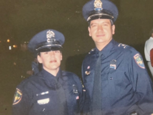 Ann-Marie Taylor poses with her former police chief.