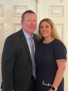 Ann-Marie Taylor with her husband.