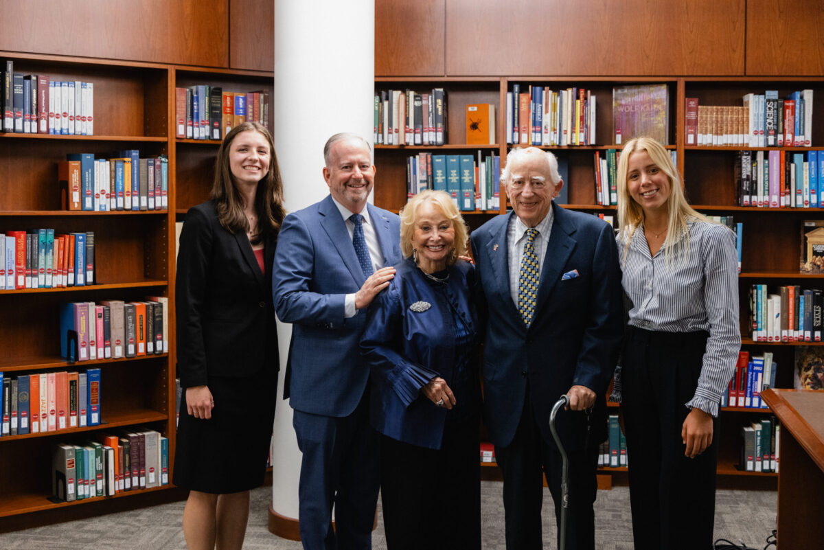 Leah Wilhoit, Senator George LeMieux, Marguerite Freidheim, Cyrus Freidheim, and Anna Foreman.