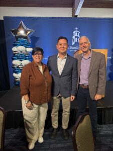 (Left to right) Dr. Ivelisse Valentin-Vera, Preaching Initiative Director at PBA School of Ministry, Dr. Kim Matthews, Professor of Practical Theology and Raborn Chair of Pastoral Leadership at Baylor University, and Dr. Shawn Allen, Associate Director for Pedagogy and Strategic Initiatives of the PBA School of Ministry.