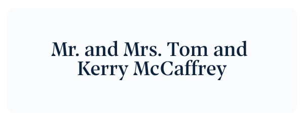 McCaffrey Sponsors