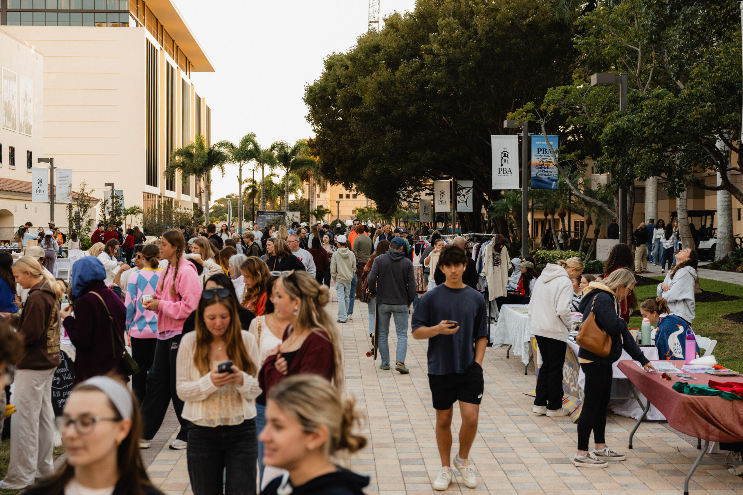 Palm Beach Atlantic University students showcase and sell artistic wares at 561 Night Market.