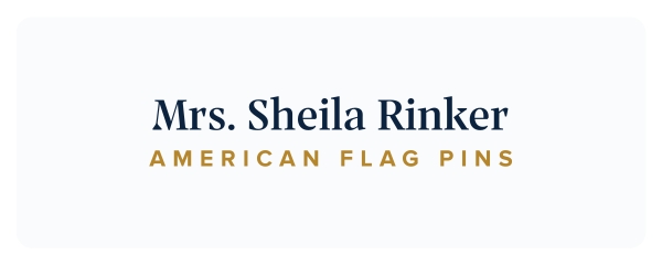 Sheila Rinker American Flag Pins
