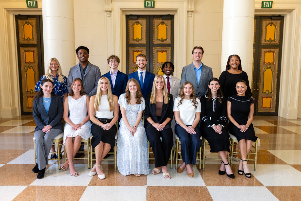 Palm Beach Atlantic University Women of Distinction Scholarship recipients.