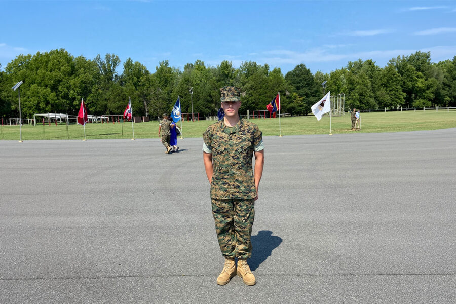 Jacob Friess in U.S. Military uniform.