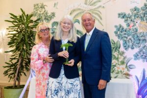 Palm Beach Atlantic University President Dr. Debra A. Schwinn (center) receives Woman of the Year award at Palm Beach Chamber of Commerce Award Luncheon. Photo credit: @capehartphotography