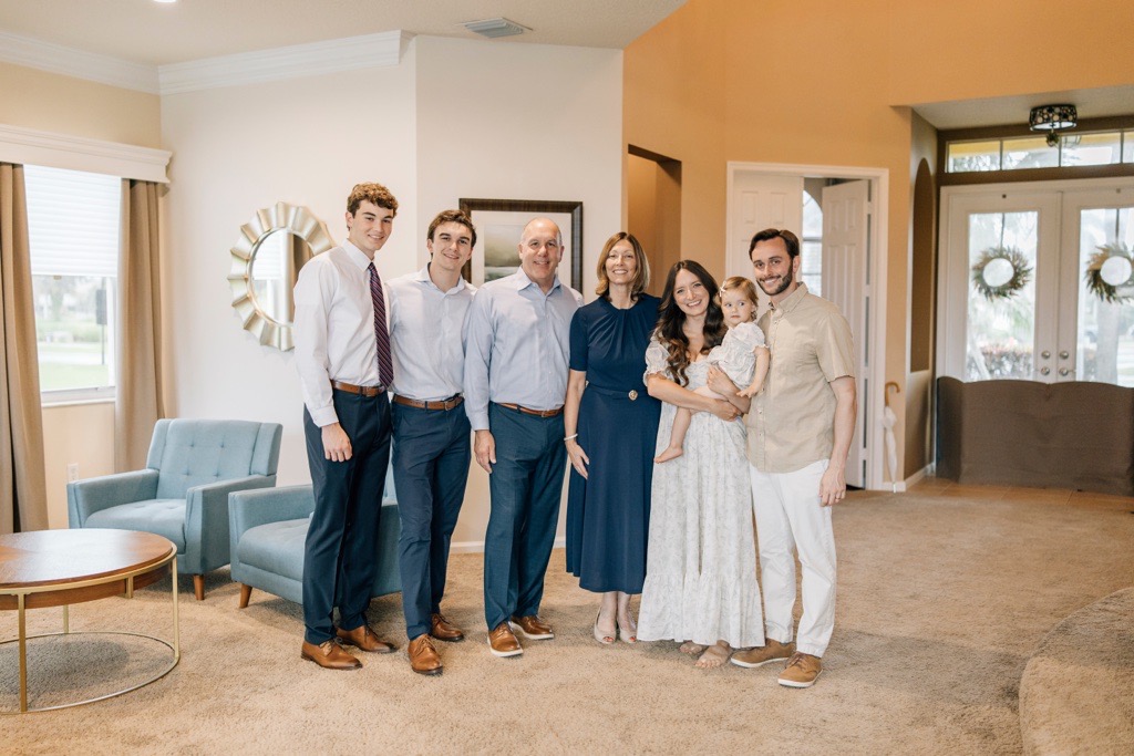 Palm Beach Atlantic University Associate Vice President of Construction and Facilities Curt Brown with his family.