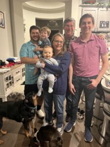 Palm Beach Atlantic University Vice Provost for Academic Affairs Dr. John Simons with his family.