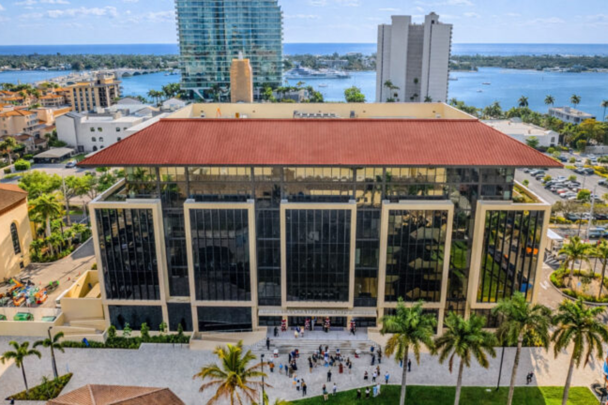 View of the new Rinker Business building